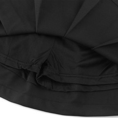 Girls Scooter Skirt XL 11-12Y Black Button Pleated School Uniform Skort