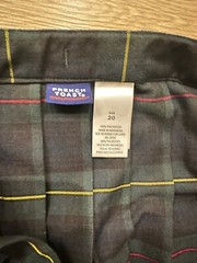 Girls Plus Green Plaid Pleated Skirt SV9098P-C1 French Toast Size 20
