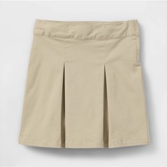 Girls’ Pleated Twill Uniform Skort – Cat & Jack™Khaki 8 Plus: