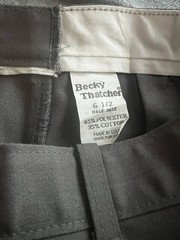 NWOT Becky Thatcher Girls Uniform Gray Pleated Cuffed Shorts – 6 1/2
