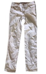 Justice Girls School Uniform Pants Size 14S Khaki Adjustable Waist Straight Leg