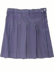 Girls C&J Navy Blue Pleated Uniform Skirt Sizes 7 Half/28 1/2 – 16 Half/35 1/2
