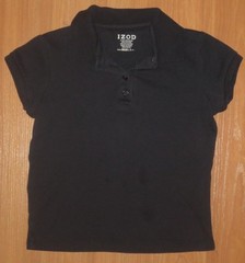 Youth Girl’s XL 6X IZOD Navy Blue Polo Shirt School Uniform