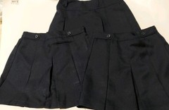 3 Pc Lot Nwots Dockers / Nautica Girl’s Size 6 Navy Pleated Uniform Skort Skirts
