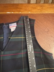 ROYAL PARK UNIFORM BRAND Green/Blue Plaid Jumper – Girls Size 10H