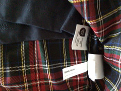 Lands’ End School Uniform Size 12 Custom Girls Plaid Pleated Skort Top Of Knee