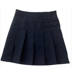 French Toast Pleated Skirt Girls 12 Navy Blue School Uniform Buckle Classic