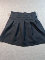 IZOD Approved School Uniform Pleated Skort Skirt Girls 14Navy Blue Elastic Waist