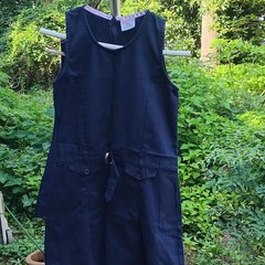 Genuine School Uniforms Girls Navy Uniform Jumper Dress 14 Twill Zip Pockets