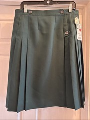 Flynn O’Hara Green Pleated Long Uniform Skirt Girls Size 12 1/2 NWT School