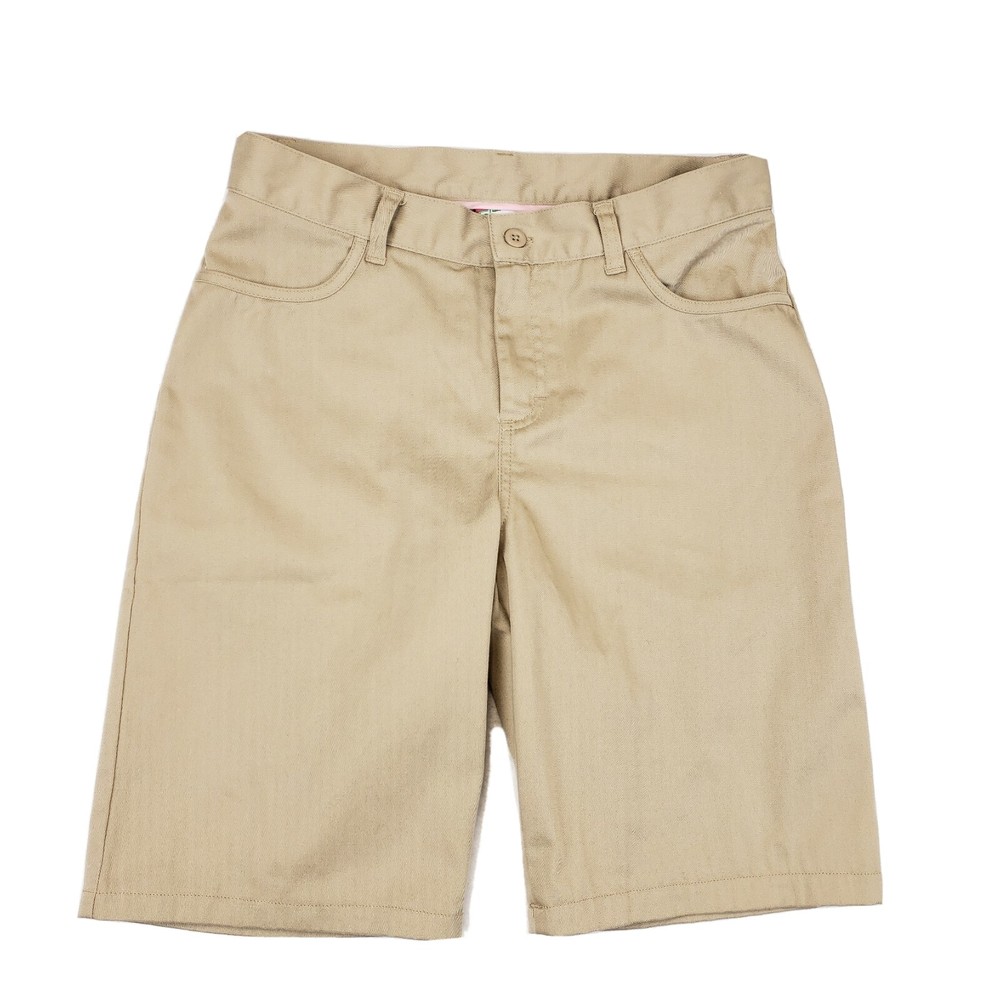 Classroom School Uniforms Adult Stretch Matchstick Shorts 7/8 Career Casual Gym