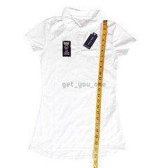 NWT Nautica Juniors White School Uniform Polo Shirt Short Sleeve UPF50 SMALL 3/5