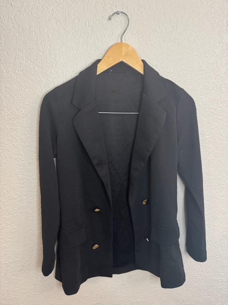 Unbranded Girls Formal Jacket Black Size M (10-12)