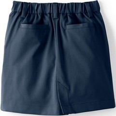 LANDS END Navy School Uniform Active Performance Chino Skort Girls 14 NEW