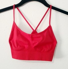 Idea USA Red One Size Dance Cheer Gymnastic Bra Top