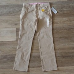 NWT Cat & Jack Youth Girls Beige School Uniform Pants Size 16