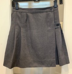Mills Uniform Co. Girls School Uniform Kilt Skirt (M380) Gray Size 12