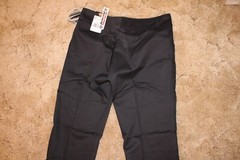 Dickies Girl’s Wide Band Stretch Fabric Classic Fit Sz 13RG Black Pants 34 x 32