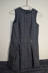 Flynn O’Hara Jumper Dress School Uniform GIRLS 12 12G Gray Blue Yellow Plaid