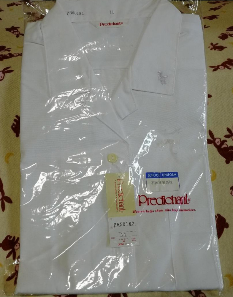 ^_^ Japanese SchoolGirl Uniform Summer Blouse ! New Condition. Size L