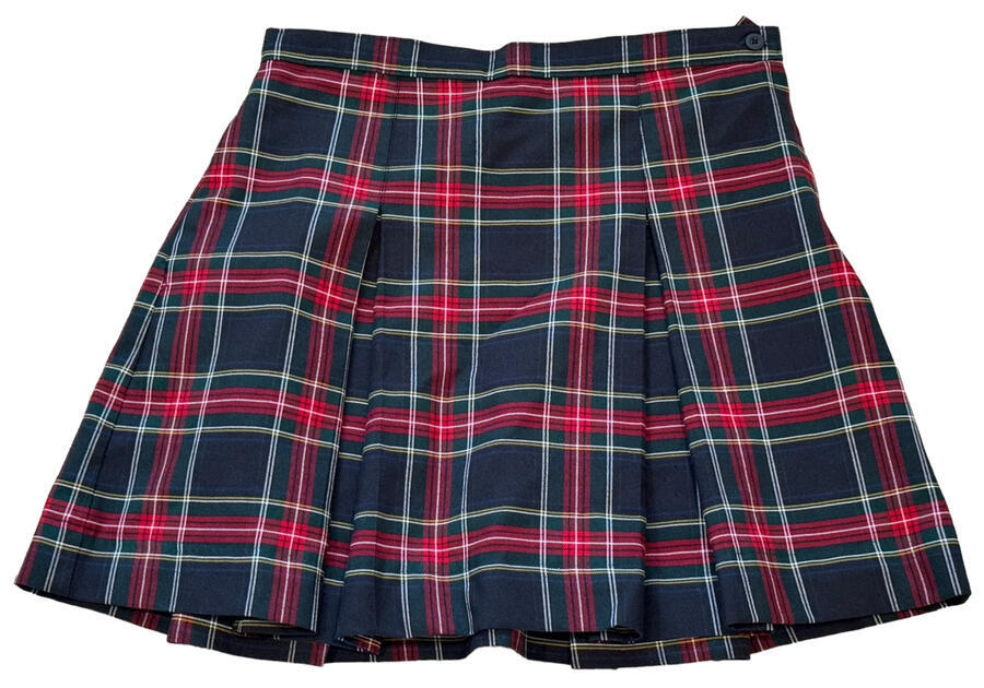 Becky Thatcher Plaid Pleated Uniform Skirt Girls Size 10.5 Great Pre-Owned Cond