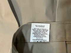 A+ FABRICS GIRLS TAN KHAKI SCHOOL UNIFORM POLY/COTTON SKIRT SIZE 34 NWOT’S