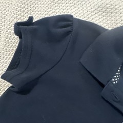 Cat & Jack Girls Black Solid Short Sleeve Button Uniform Polo Shirt, XS (4/5)