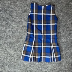 Norman’s Youth Girls Size 6 School Uniform Jumper Dress Skirt Blue Plaid