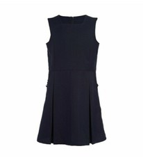 New Izod Girls Size 14.5 Regular Navy Blue Sleeveless Pleated Jumper