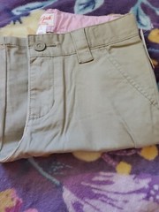 CAT & JACK SIZE 7 GIRLS GIRLS SCHOOL UNIFORM SHORTS SOURDOUGH BEIGE NWT