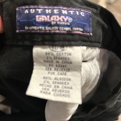 Authentic Galaxy Girls Juniors size 17/18 Uniform Pants black