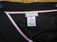 CLASSROOM Uniform Size: 5 Zipper and button Black Style: 55271A pleated scooter