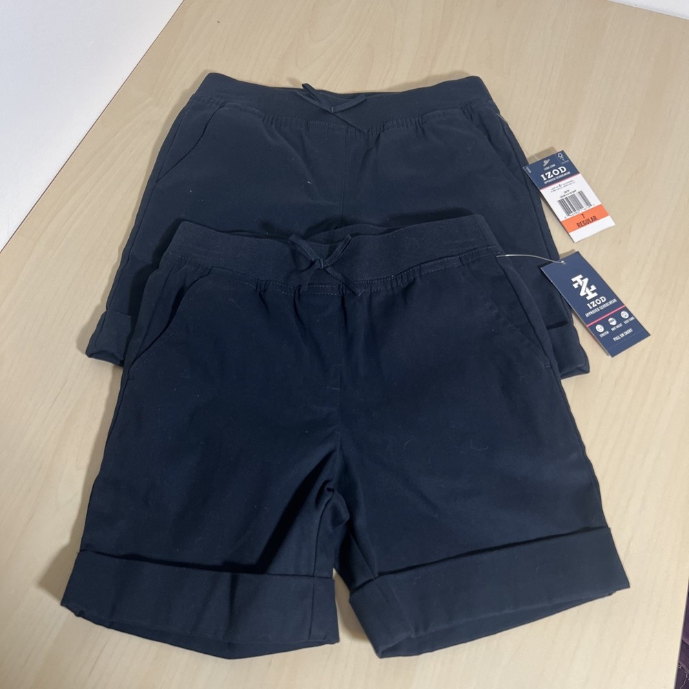 Set of 2 New Izod Schoolwear Girls Navy Uniform Shorts! – Size 7 Reg