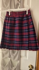 Royal Park School Uniform Skirt Sz 10 Blue and Red Plaid NWOT