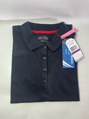 Nautica girls XXL School Uniform Short Sleeve Polo – NAVY BLUE – FREE SHIPPING!