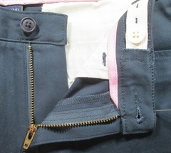 LANDS END Navy School Uniform Pencil Leg Chino Pants Girls 14 Inseam 25″ NEW