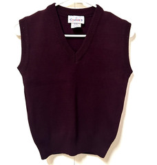Official School Uniform Cookies Children Maroon Burgundy Vest SZ 6