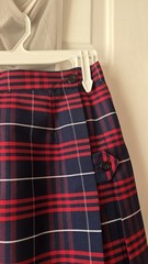 Royal Park School Uniform Skirt Sz 10 Blue and Red Plaid NWOT