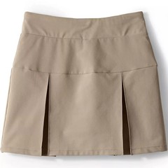 Lands’ End School Uniform Girls L 10-12 Performance Pleated Skort Above the Knee