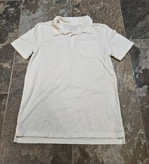 Cat And Jack Girls White School Uniform Polo Shirt Short Sleeve XL (16)