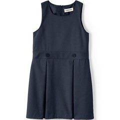 Lands End School Uniform Jumper Girls sz 12 Classic Navy Dress Kids EUC