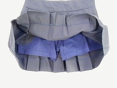 Girls R/K Navy Blue Box Pleat Uniform Skort Regular & plus Sizes 6 1/2 – 18
