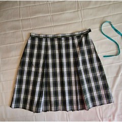 Becky Thatcher Elderwear Green Plaid School Skirt Uniform Size 20.5