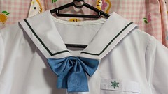 E176 ^_^ Japanese SchoolGirl Uniform Summer ! Perfect Condition. Navy. M