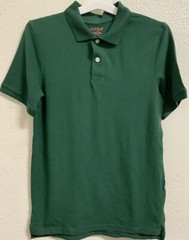 🐊 Cat & Jack Boys’ Short Sleeve Pique Uniform Polo Shirt Green (Select Size)🆕