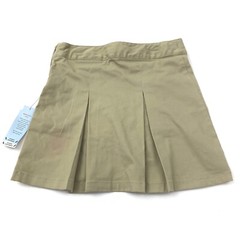 Cat & Jack Girls Size 10 Plus School Uniform Skirt Sourdough Beige Pleated NWD