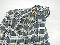 Girls R/K Green Plaid Box Pleat Uniform Skirt Teen Sizes 6 Teen – 16 Teen