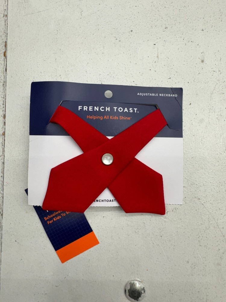 French Toast Red Adjustable Neckband School wear Kids One Size