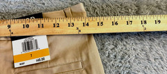 IZOD Uniform Skinny Bermuda Shorts Stretch Twill Girls Size 7 New
