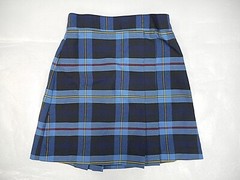 Girls R/K Multi-Color Plaid Box Pleat Uniform Skort Reg &plus Sizes 4 – 8 1/2